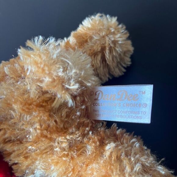 Dan Dee Christmas Reindeer Deer Moose Red Antlers & Scarf Stuffed Plush Animal - Picture 6 of 11